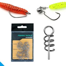 웜훅 스프링 코일 트위스트락 웜키퍼 스프링훅 코일훅, 코일 스프링 (50개입)