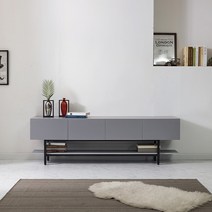 이노센트 니코 모던 높은 티비 선반 거실장 1800 i103375, 그레이