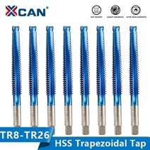 수공구 XCAN-HSS 사다리꼴 탭 TR8 9 10 12 14 15 16 18 20 22 24 26 왼손/오른손 기계 플매트 카펫 러그 나사, TR22x2, Left Hand
