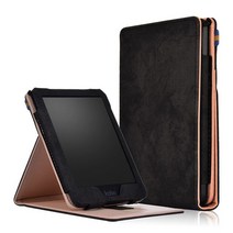 ebook리더기 이북리더 전자책뷰어 e-book case for kobo clara hd 케이스 ereader auto-wakesleep magnetic pu leather 6, 검은색