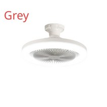 대형실링팬 제어 LED 천장 팬 조명 범용 스마트 무소음 거실 침실 컨버터 베이스, 01 GRAY_01 30W_01 85-265