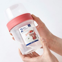 2in1 샐러드도시락통 과일도시락통 간식통 요거트 피크닉 미니 760mL 310mL