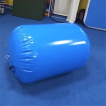 백플립 에어롤 원통형 공중제비 에어매트 보조기구 체조 태권도, 지름 70cm 블루 키 1.4-1.5m