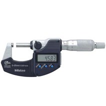 미쓰도요 293-244-30 디지털 마이크로미터 0-25mm(0.001) 래칫 심블 부착