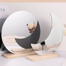 노프레임 벽장식거울 아크릴미러 인테리어거울 거울시트 DD-11150, B. 원형