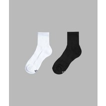 IL-O-GONG-CHIL 5PACK 1507 클래식 더블 애슬레틱 하프 삭스 - 스노우화이트/블랙 CLASSIC DOUBLE ATHLETIC HALF SOCKS SNOW WHIT