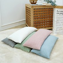 휴잠 순면 피그먼트 경추 코골이 편백나무 낮잠 메밀베개, 커버+메밀, 블루