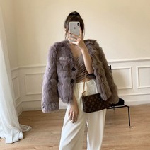 수입 제작 고급 100% 토스카나 리얼양모 여성 숏무스탕 양털자켓