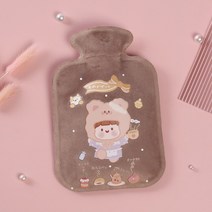 풋 워머 Cartoon Hot Water Bottle Bag for Girls Plush Shoulder Hand Warmer Heat Pack Belly Instant Wi, 04 Large Size-A04