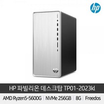 HP 파빌리온 데스크탑 TP01-2023KL (라이젠5-5600G WIN미포함 RAM 8GB NVMe 256GB), 기본형