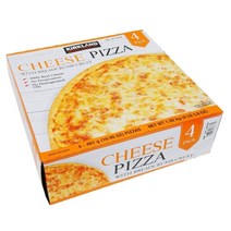 코스트코 커클랜드 치즈 피자 미국 4판 냉동 피자 모짜렐라 1.92kg, 아이스박스+드라이아이스