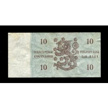 핀란드 1963년 10마르크 복선 아름다운 제품 구지폐 수집용 기념주화 행운의상징