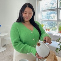 제이스타일 메티부 진주 니트 가디건