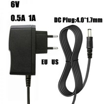 4.0x1.7mm 6V 0.5A 1A 전원어댑터 충전기 오므론 I-C10 M4-I M2 M3 M5-I M7 M10 M6 M6W 혈압 모니터, 옵션-01.EU_옵션-01.6V 0.5A