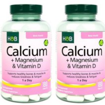 홀랜드앤바렛 칼슘 마그네슘 비타민 D 180정 2팩 Holland & Barrett Calcium & Magnesium