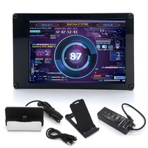 미니 itx 케이스 용 컴퓨터 모니터 3.5 인치 ips type-c 보조 화면 cpu gpu ram hdd 모니터링 usb 디스플레이 자유롭게 aida64, 패키지 c