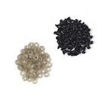 100pcs 10mm 안구 인형 액세서리 검은 플라스틱 플러시 안전 눈 Amigurumi 장난감 5mm 8mm 14mm DIY 재미 있은 장난감 눈 동물, 8mm 100개
