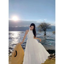 동남아여행 원피스 동남아 여행룩 베트남 태국 필리핀 여름 여성 패션 빈티지 홀터 맥시 드레스 캐주얼 홀