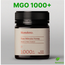 마누카 꿀 마누코라 로우 허니 MGO 1000+ 뉴질랜드산 250g, 1개
