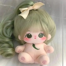 15cm/20cm 솜인형 무속성의상 인형옷 아이돌 면화 비 속성 봉제 은 소녀를위한 선물로 휴머노이드 으로 옷을 입을 수 있습니다, 포니 테일 만 인형 없음, 스켈레톤이 있는 완카이 20cm(설치됨)