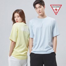 [엔터식스]게스 유니등판 게스 프린트 세미오버핏 반팔티NM2K0373