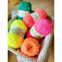 퐁퐁수세미 10+1 뜨개실 수세미실, 51올리브