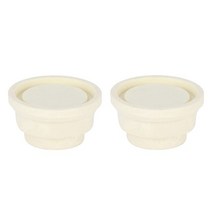 수영장 사다리 안전바 계단 미끄럼방지 수영장 사다리 고무 플러그 액세서리 안전 범퍼 2 개입, 01 Creamy White