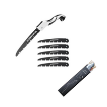 wrikri SK5 합금강 3면 톱니 고속 절단 접이식 톱 +톱날 2-5개 상세, 특대형+톱날5개