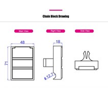 컨베이어 가구옮기기 벨트 무거운 운반카트 콘베어 전동 계단10 개/몫 컨베이어 체인 블록 및 프레스 휠 패, 03 71x48x18mm No Hole