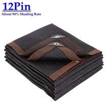 가제보 천막 옥상 보온 3 6 12 핀 블랙 HDPE 자외선 차단 그늘 그물 전망대 쉼터 야외 퍼걸라 캐노피 태양 커버 농업 온실 차양 그물, CHINA_12 Pin Net | 2mx3m