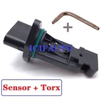 삽입 질량 공기 유량계 Maf 센서 + Torx BMW E46 E39 318D 320D 330D 520D 525D 530D 0928400527 13712247002 1362, 1 Set