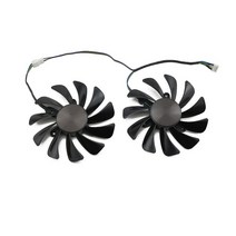 2개/몫 95mm 쿨러 팬 교체 Zotac GeForce GTX 1070Ti 1080 Ti GTX1070 GTX1080Ti AMP Edition 그래픽 카드, LOGO