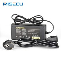 보안 부속 부품 misecu 52v 2.5a 전원 공급 장치 ac 100-240v 전원 어댑터 벽 충전기 dc 5.41mm euauukus 플러그 보안 cctv poe nvr, 나는 플러그