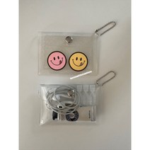 투명 교통 체크 카드지갑 현금 동전 수납 2p