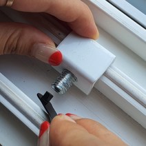 미닫이문 샷시 고정장치 스토퍼 화이트 소 창문락 스토퍼 창문고, 단품