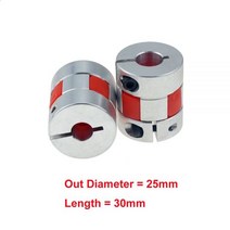 4 개몫 XB 커플러 알루미늄 플럼 플렉시블 샤프트 커플 링 D25L30 8x10mm 모터 커넥터 566.3581012mm, 4x4