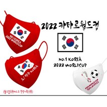 한정기획] 월드컵응원마스크 30매부터 KF94 마스크인쇄 로고인쇄마스크 주문제작 2D새부리형/ 월드컵응원도구/카타르월드컵 /붉은악마 월드컵응원굿즈, 레드, 30