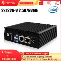 소형미니PC 미니 휴대용 산업용 한뼘 팬리스 PC J4125 J4105 쿼드 코어 2x i226-V 2.5G Nics X86 방화벽 컴퓨터 NVMe 2 x usb3. 0, [02] Celeron J4105, [03] UK, [02] 4GB DDR4 128GB NVMe