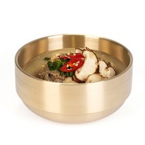키친아트 금상첨화 티타늄 이중식기 탕기(중) 17cm