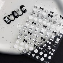 까멜리아 리본 네일스티커, to-2011