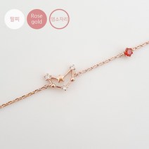 [부티크 호시이] 행운의 탄생석 별자리 목걸이 팔찌 세트