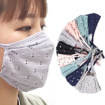 여성 꽃무늬 린넨 마스크 여름 천마스크 재사용 국산, A타입 랜덤발송