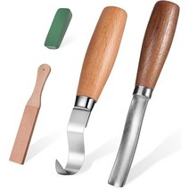 우드카빙키트 Wood Carving Tools Kit With Gouge Chisel Bowl Scoop Set Double Sided Paddle Sharpener, 01 딥 블루