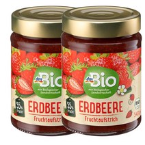 디엠바이오 dmBio Strawberry jam 독일 딸기 스프레드 잼 340g, 2팩