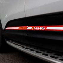 BELUCAR QM6 자동차 도어 사이드 하단 가니쉬 실외 익스테리어 퍼포먼스 튜닝 스티커 차량 드레스업 몰딩 카악세사리 인테리어 몰딩 용품, 퍼포먼스_화이트