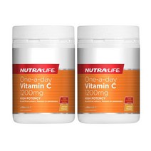 Nutralife Vitamin C 뉴트라라이프 비타민C 1200mg 츄어블 타블렛 120정 2팩, 2개