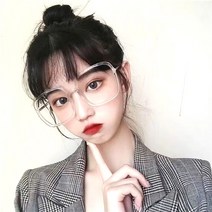 오버핏 빅사이즈 큰 뿔테안경