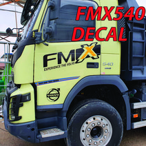 볼보FMX데칼스티커 볼보덤프 화물차스티커 FMX540 FH540 FH500 FM460, 스웨덴라인(좌우세트)