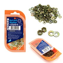 가구철물 너트와셔 4MM 동와샤 와샤 황동너트, 1개