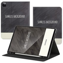 TaVely 아이패드 케이스 애플펜슬수납 스마트커버, [북커버] SEAMLESS